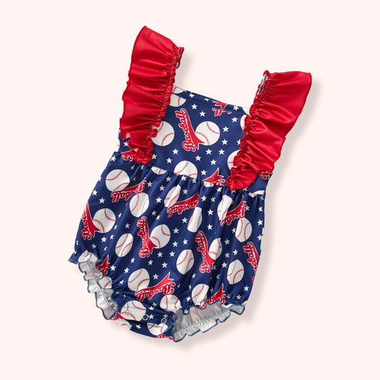 Play Ball! - Girl Romper 3-6m